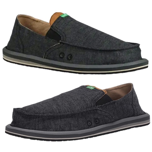 Sanuk Shoes Mens New Sanuks Hemp Sidewalk Pick Pocket Surfer Grey